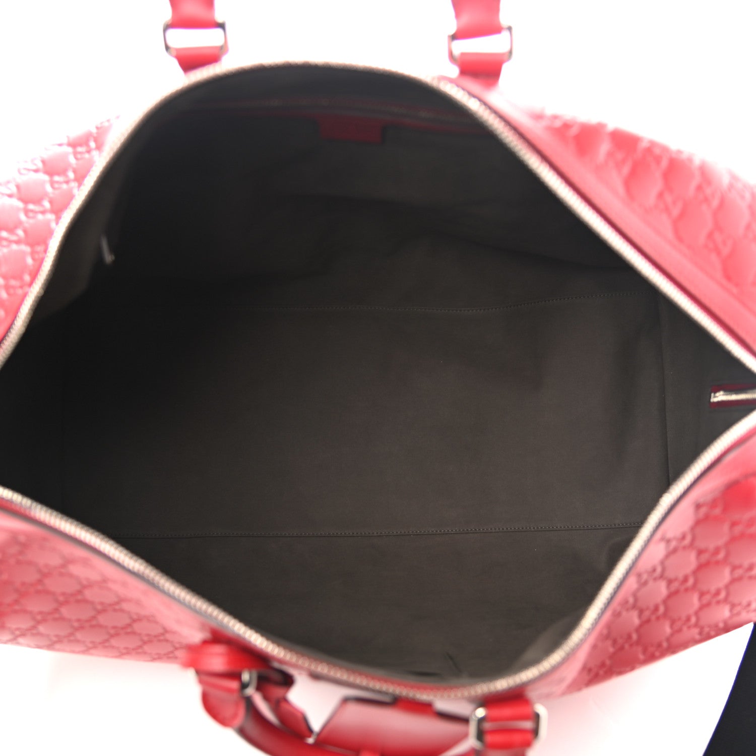 Gucci Guccissima Signature Large Duffle Hibiscus Red 5 of 10