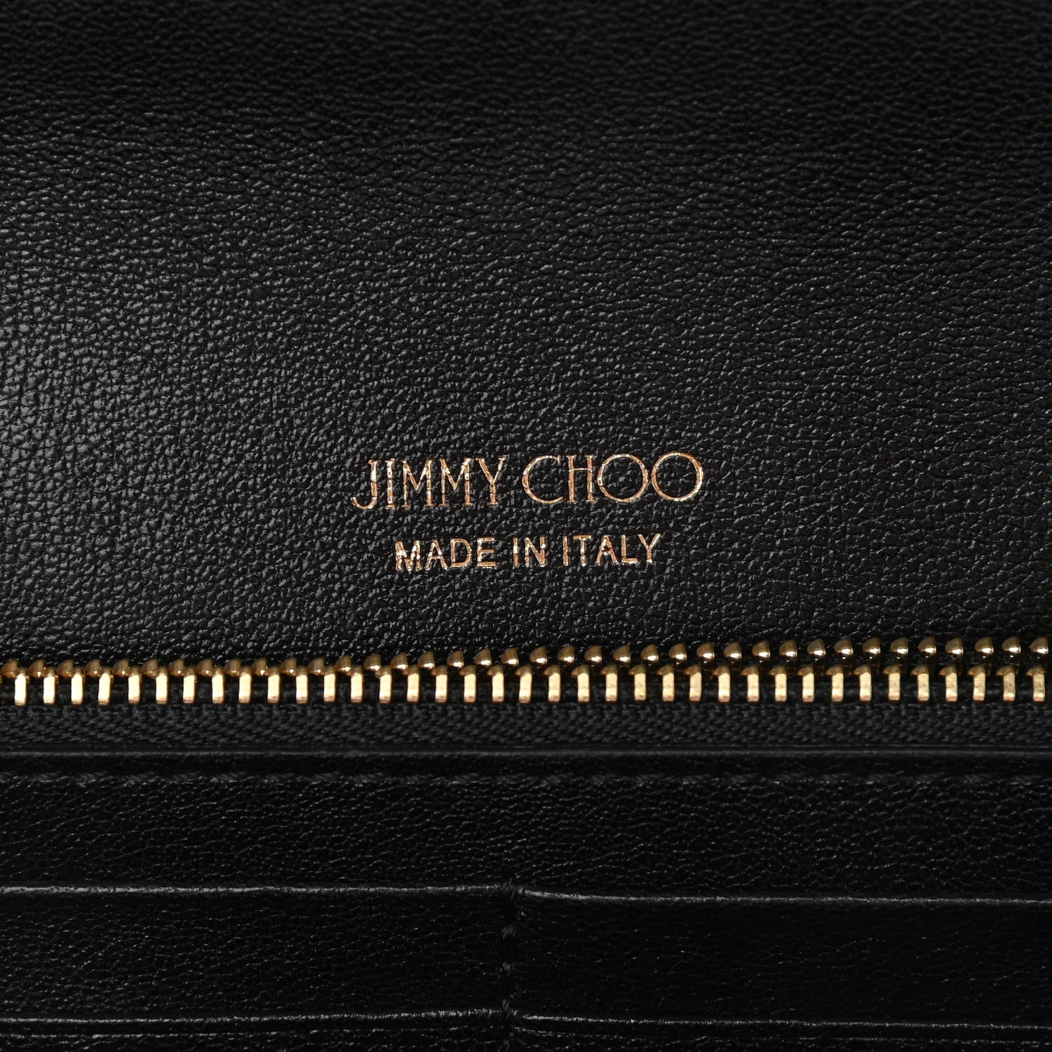Jimmy Choo Glitter Milla Wallet on Chain Black 6 of 10