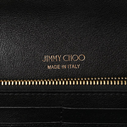 Jimmy Choo Glitter Milla Wallet on Chain Black 6 of 10