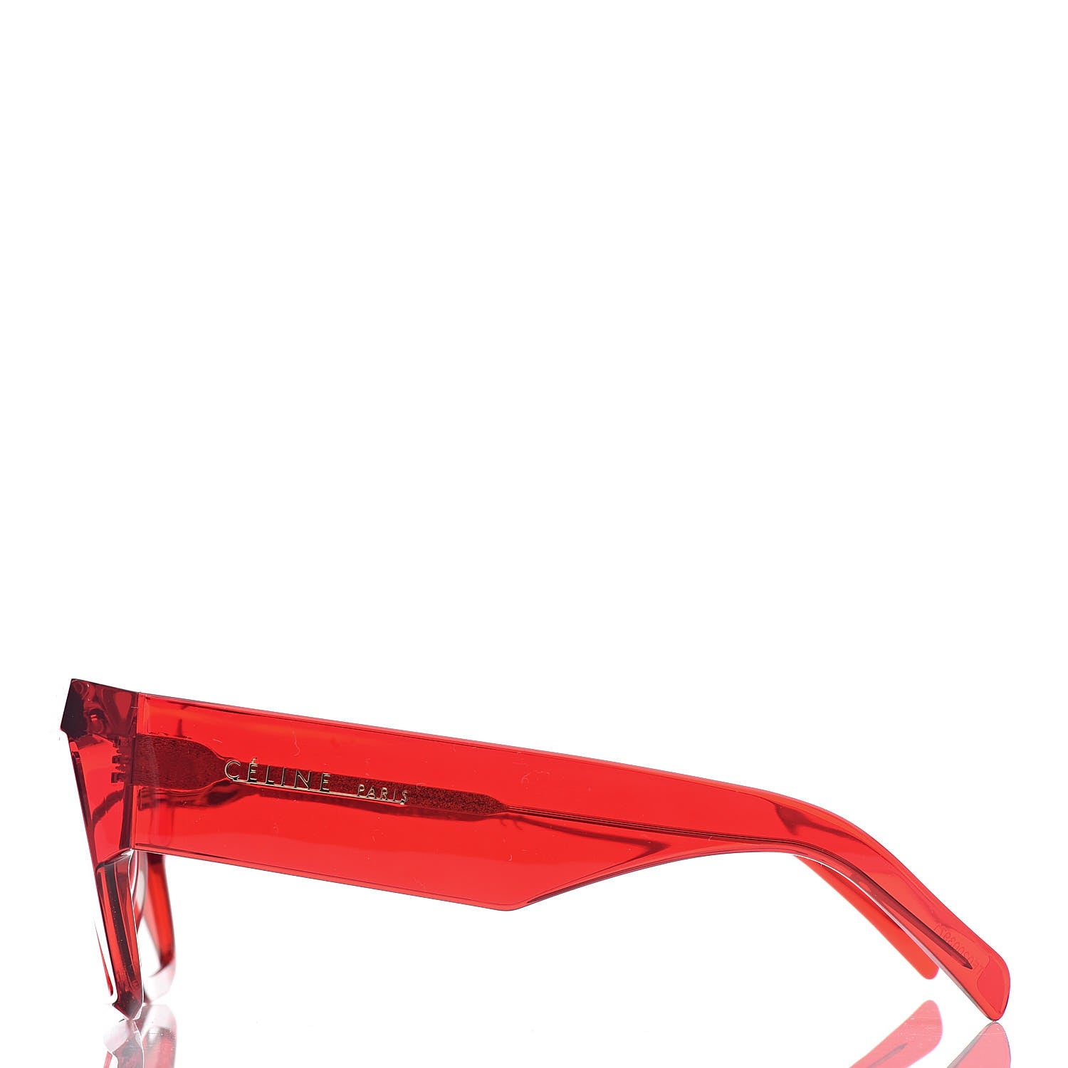 Celine Acetate Squared Sunglasses CL 400301 Red 5 of 14