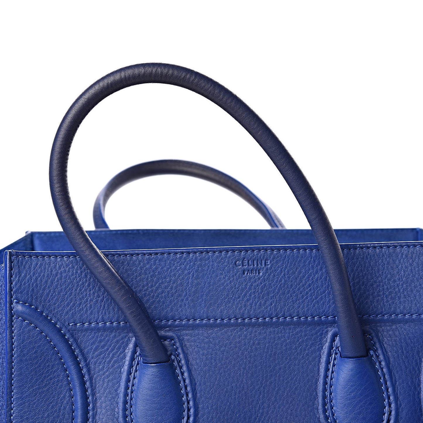 Supple Calfskin Medium Phantom Luggage Royal Blue