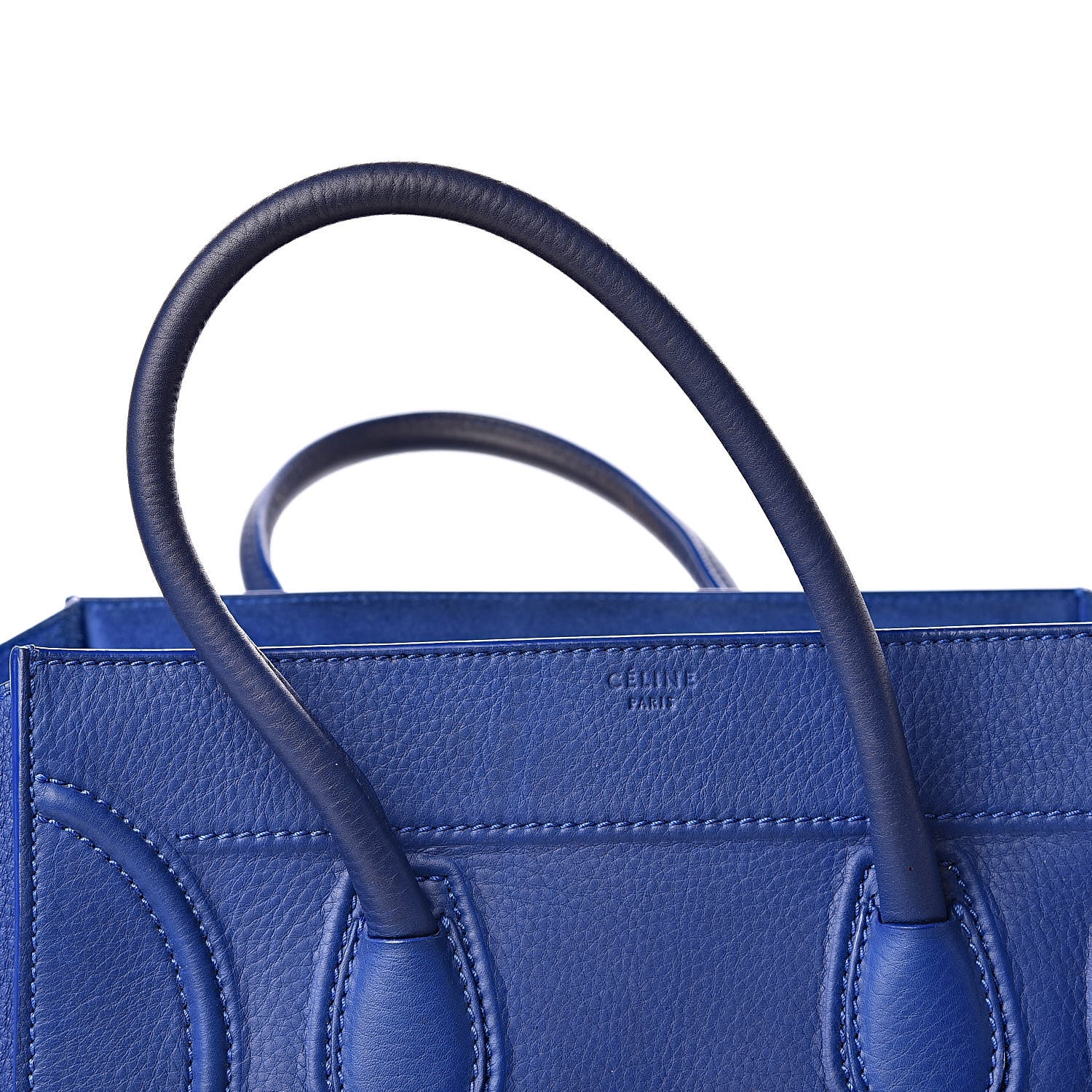 Celine Supple Calfskin Medium Phantom Luggage Royal Blue 9 of 13