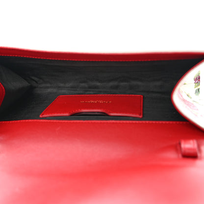 Dolce & Gabbana Dauphine Floral Print Shoulder Bag White Pink 5 of 6