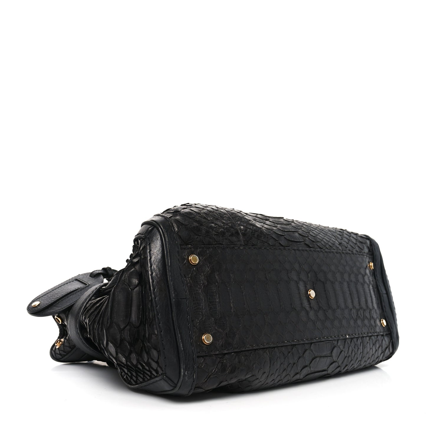 Snakeskin Medium GG Running Tote Black