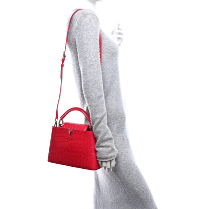 Louis Vuitton Alligator Capucines BB Fuchsia 2 of 9