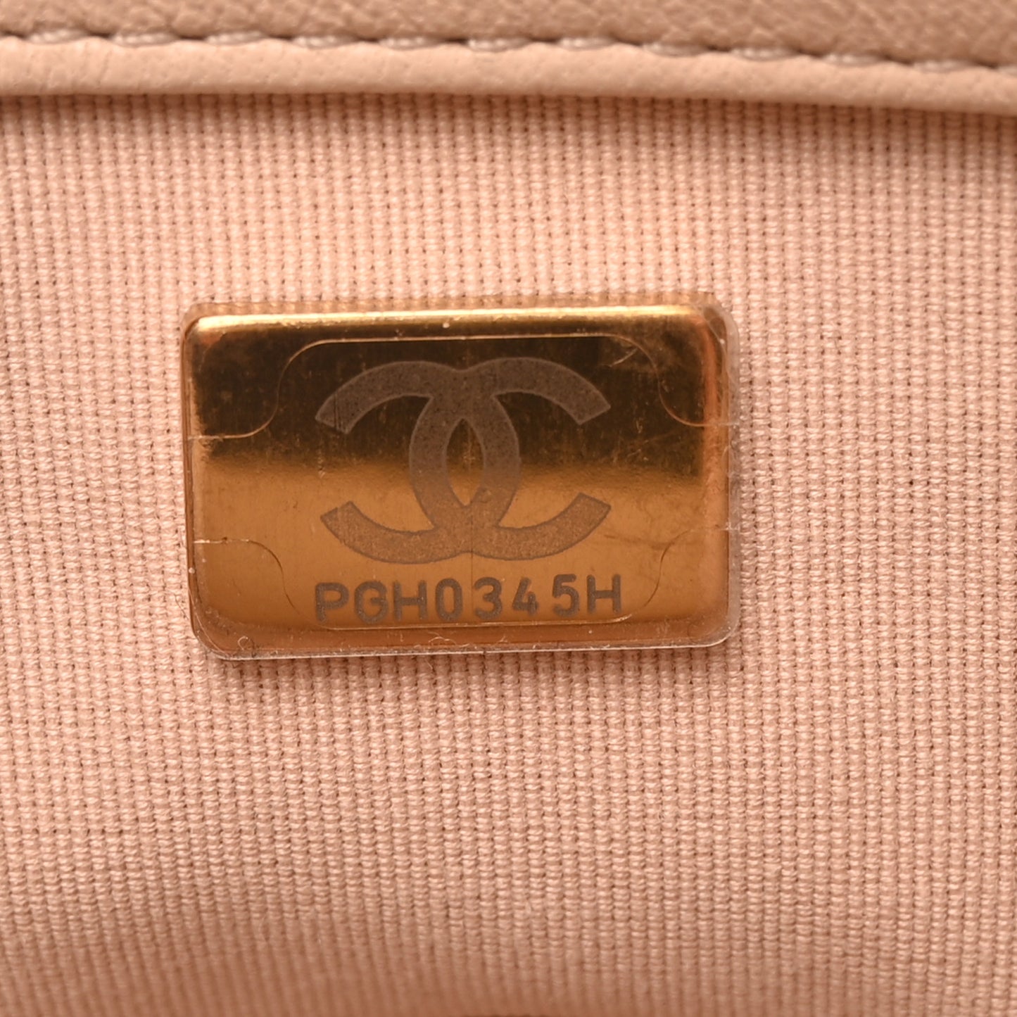 Lambskin Quilted Medium Chanel 19 Flap Light Beige