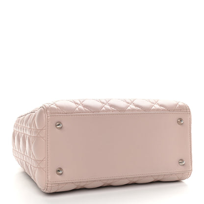Christian Dior Lambskin Cannage Medium Lady Dior Light Pink 4 of 12