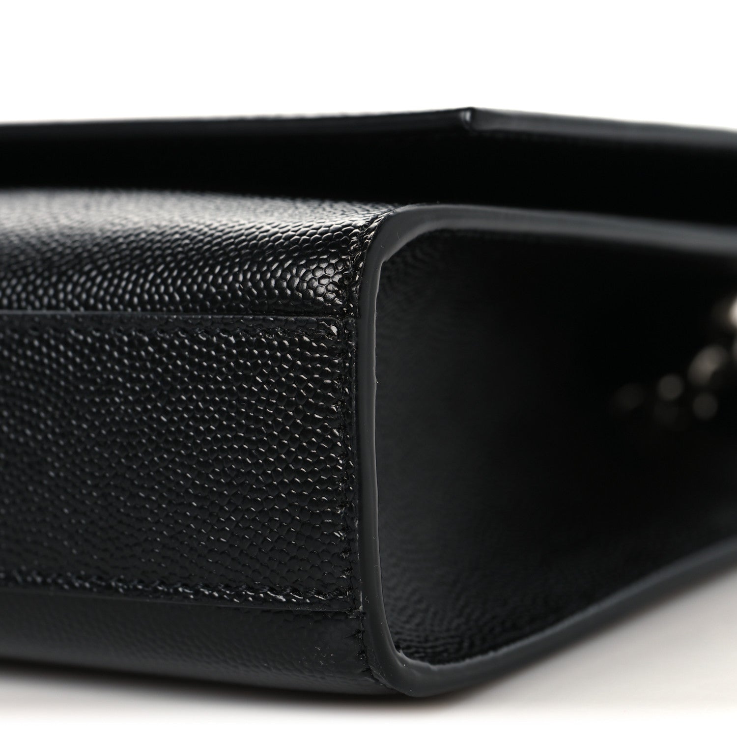 Saint Laurent Grain De Poudre Medium Classic Monogram Kate Satchel Black 9 of 9