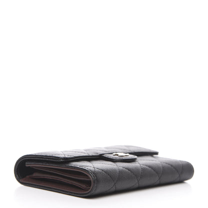 Chanel Caviar Quilted Small Flap Wallet Black 4 of 10