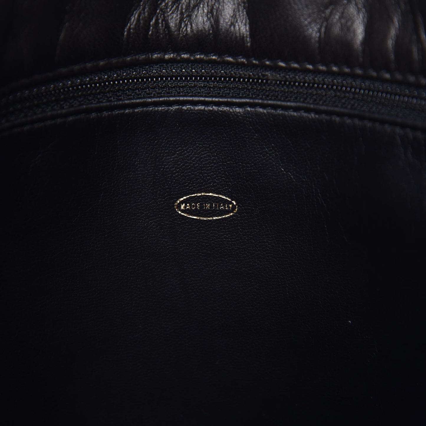 Lambskin Quilted Shoulder Bag Black