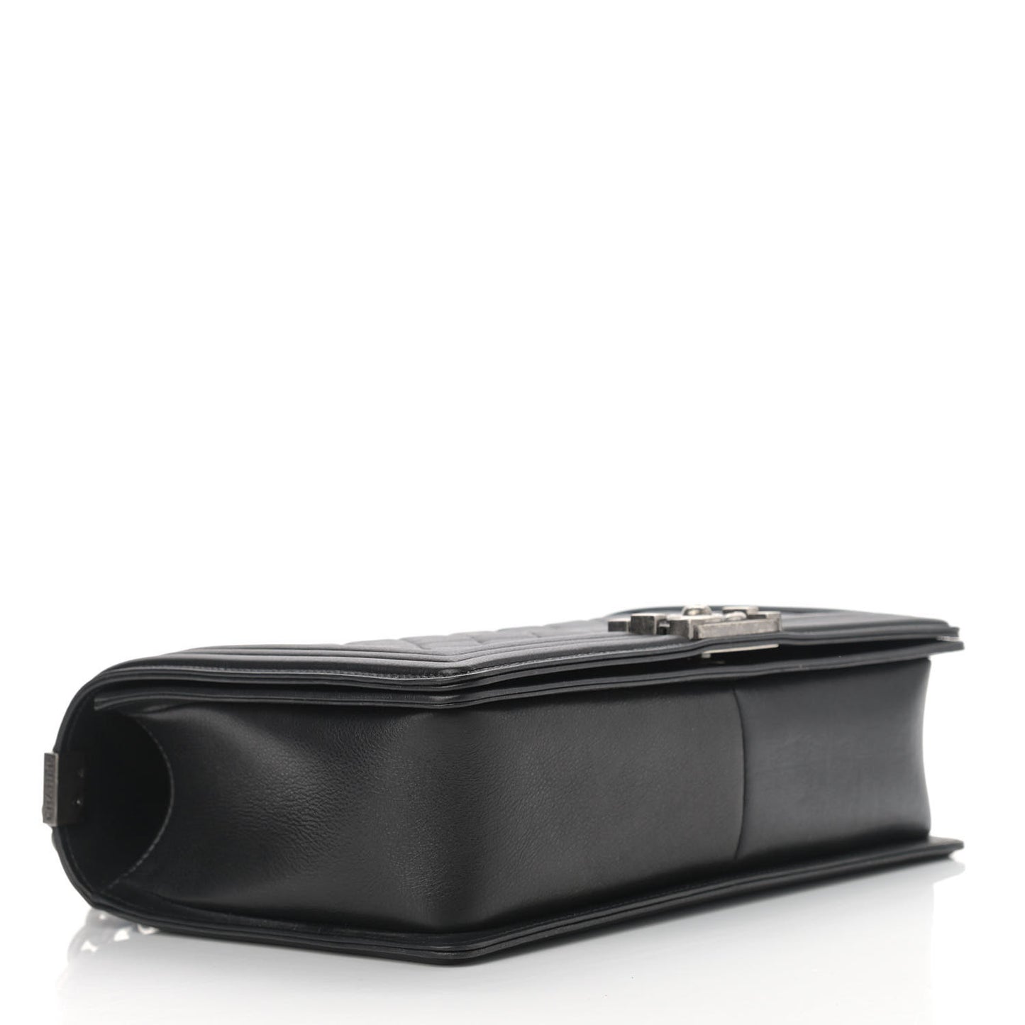 Calfskin Quilted New Medium Boy Flap Black