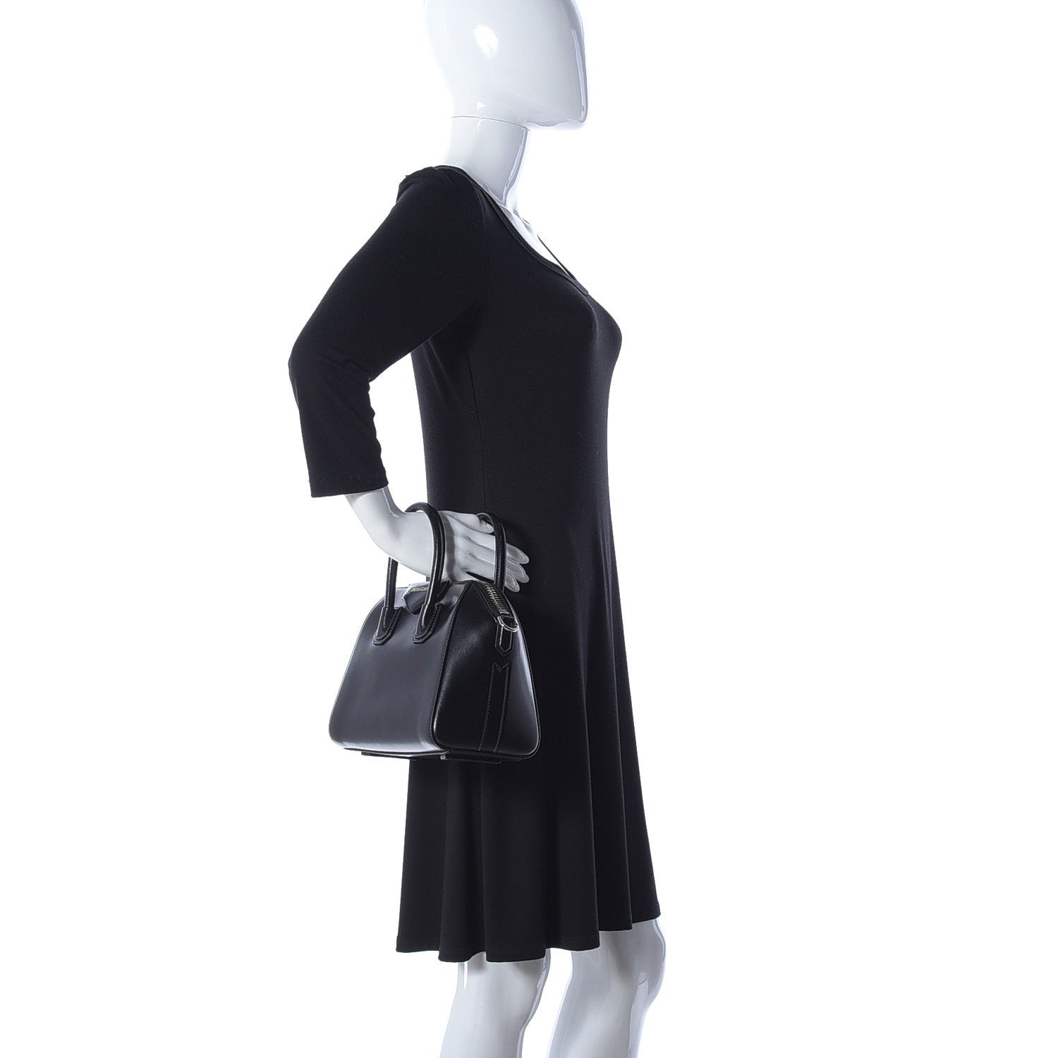Givenchy Shiny Lord Calfskin Mini Antigona Black 3 of 24