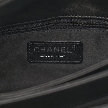 Chanel Lambskin Quilted Jumbo 3 Flap Black 6 of 11