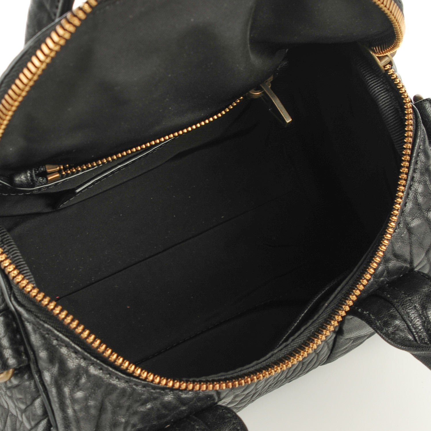 Alexander Wang Pebbled Lambskin Mini Rockie Black Antique Brass Hardware 6 of 7