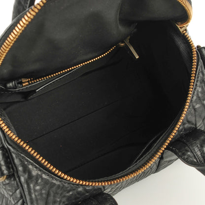 Alexander Wang Pebbled Lambskin Mini Rockie Black Antique Brass Hardware 6 of 7