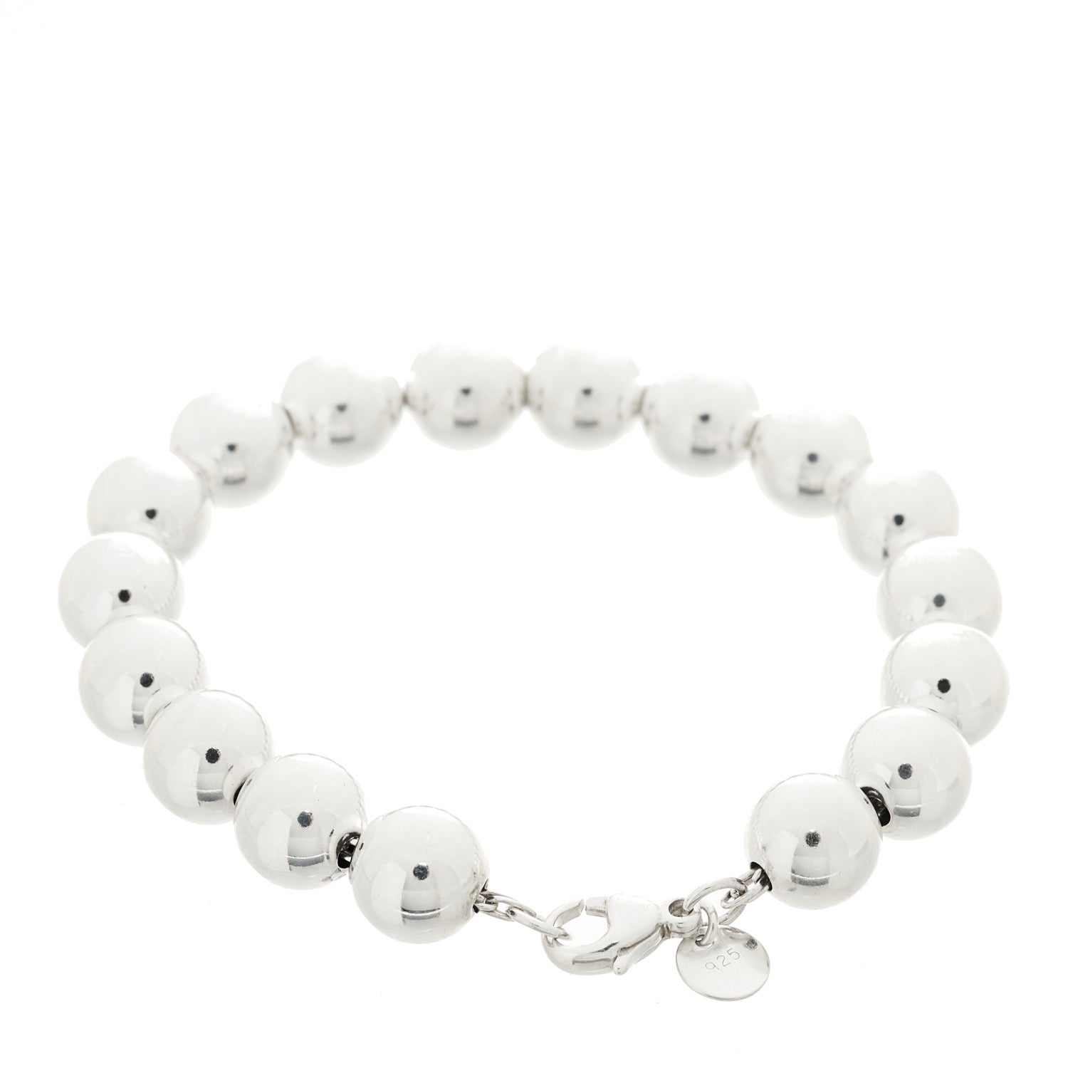 Tiffany Sterling Silver 10mm Hardwear Ball Bracelet 2 of 3