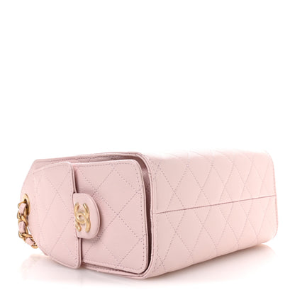 Chanel Caviar Quilted Mini Chanel 25 Handbag Light Pink 4 of 11