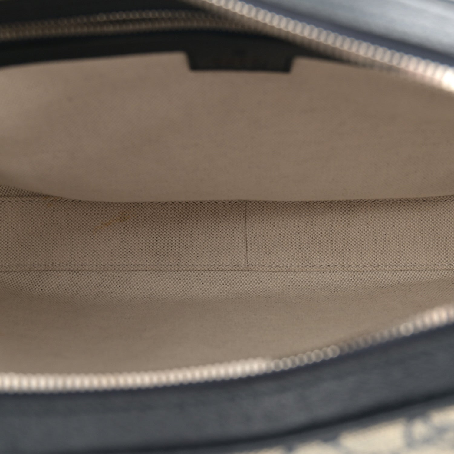 Gucci GG Supreme Monogram Textured Calfskin Web Large Attache Shoulder Bag Beige Blue 5 of 10