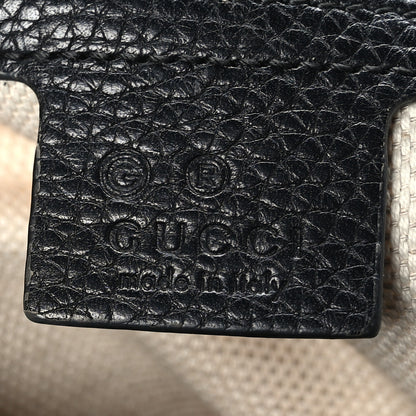 Gucci Pebbled Calfskin Medium Soho Chain Shoulder Bag Black 6 of 11