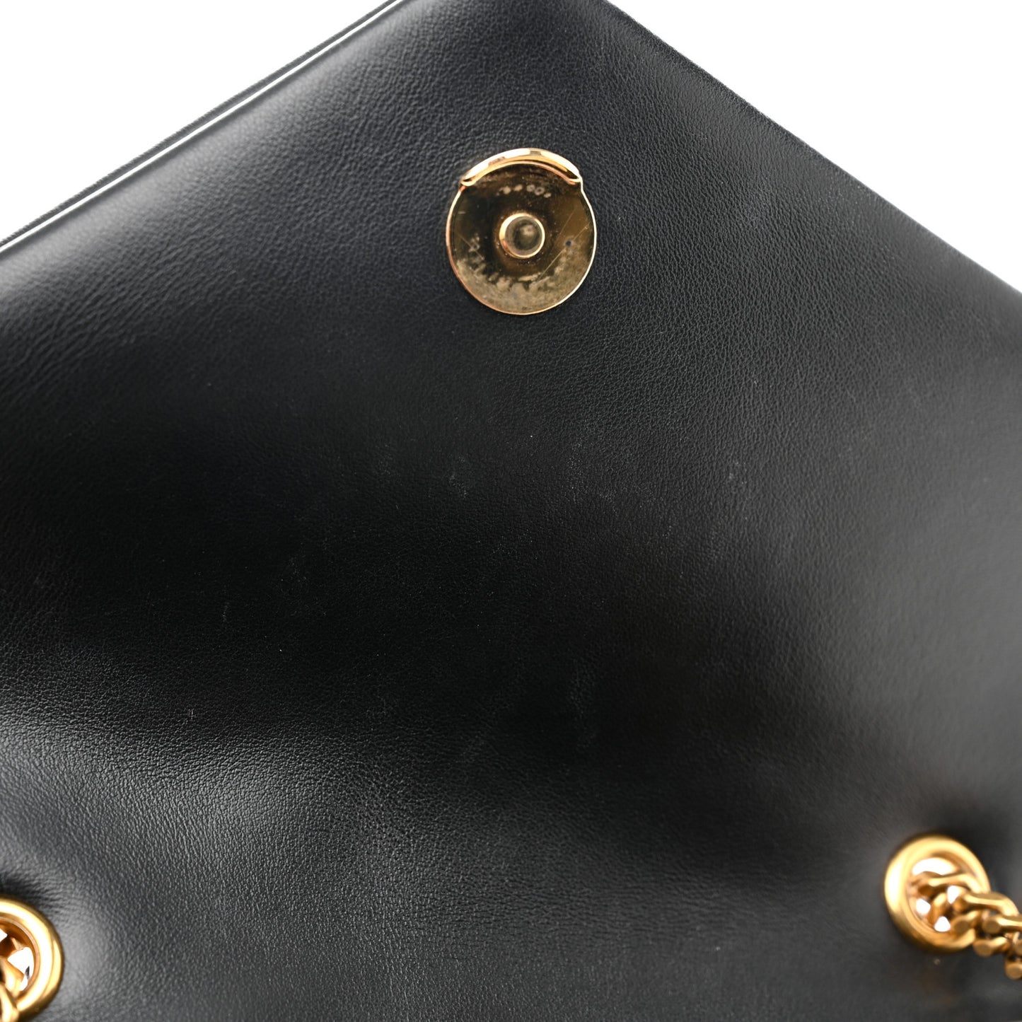 Calfskin Y Quilted Monogram Small Loulou Chain Satchel Black