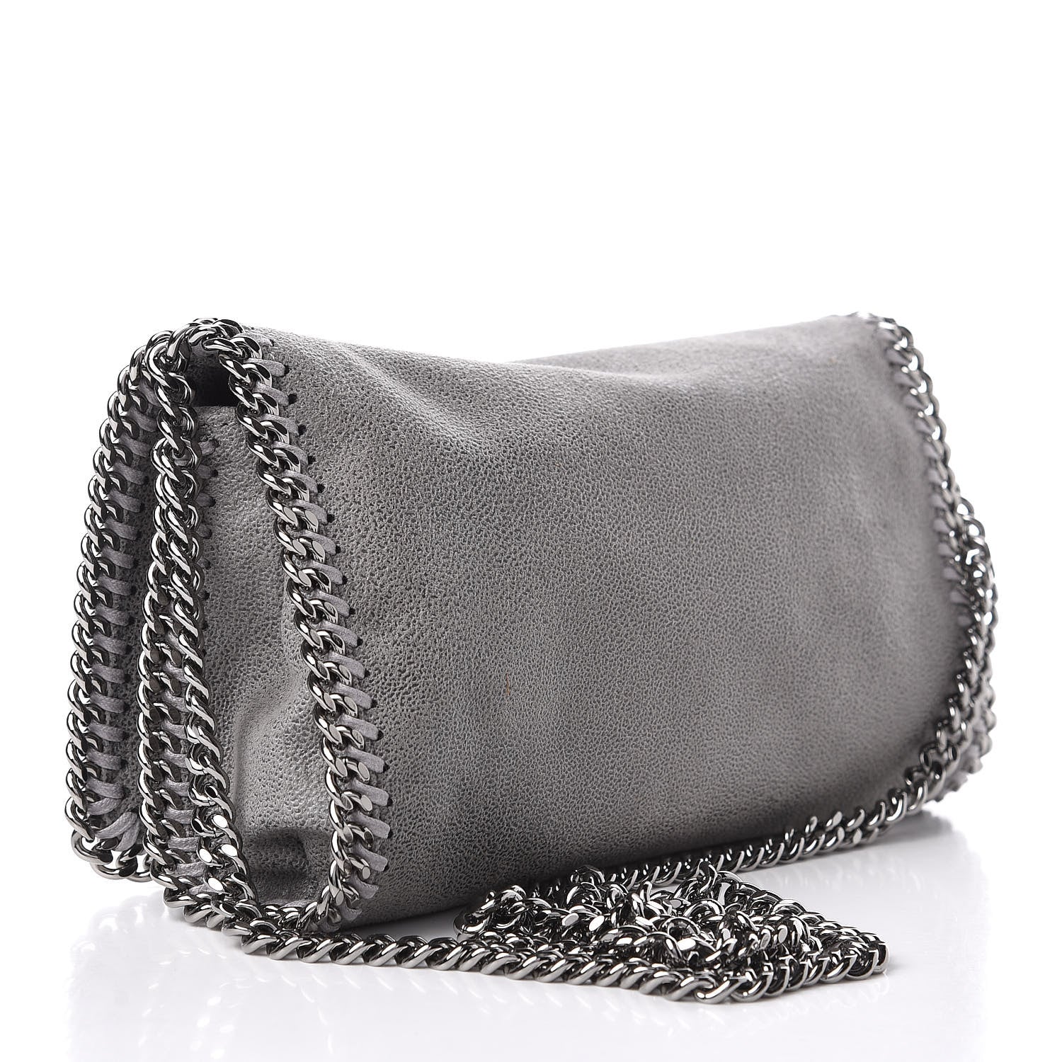 Stella McCartney Shaggy Deer Falabella Crossbody Bag Light Grey 3 of 10