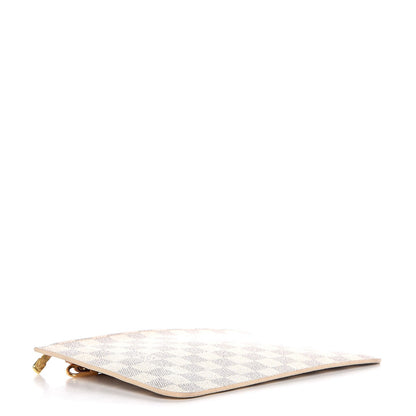 Louis Vuitton Damier Azur Neverfull MM GM Pochette Rose Ballerine 4 of 9