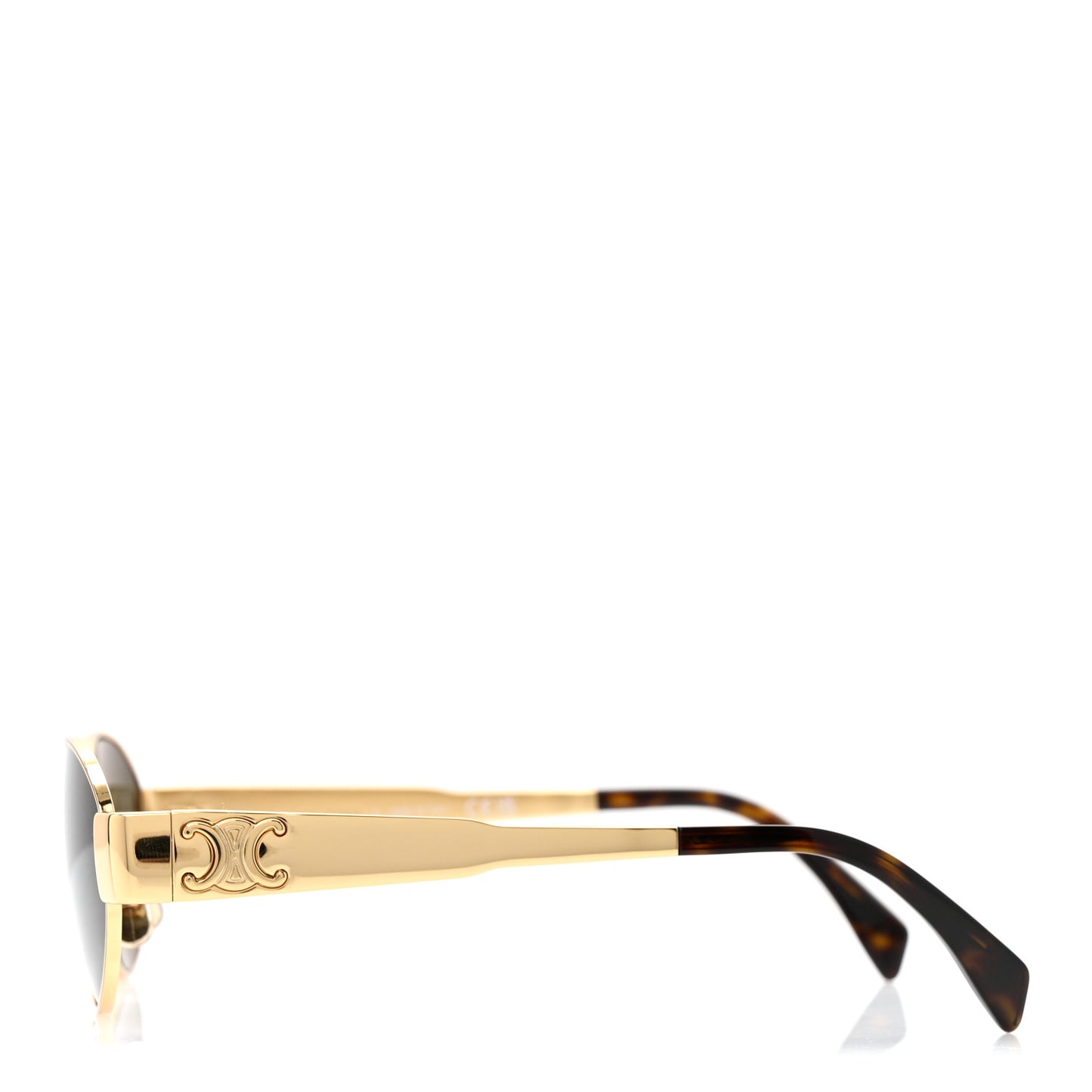 Metal Triomphe 01 Sunglasses CL40235U Gold Green