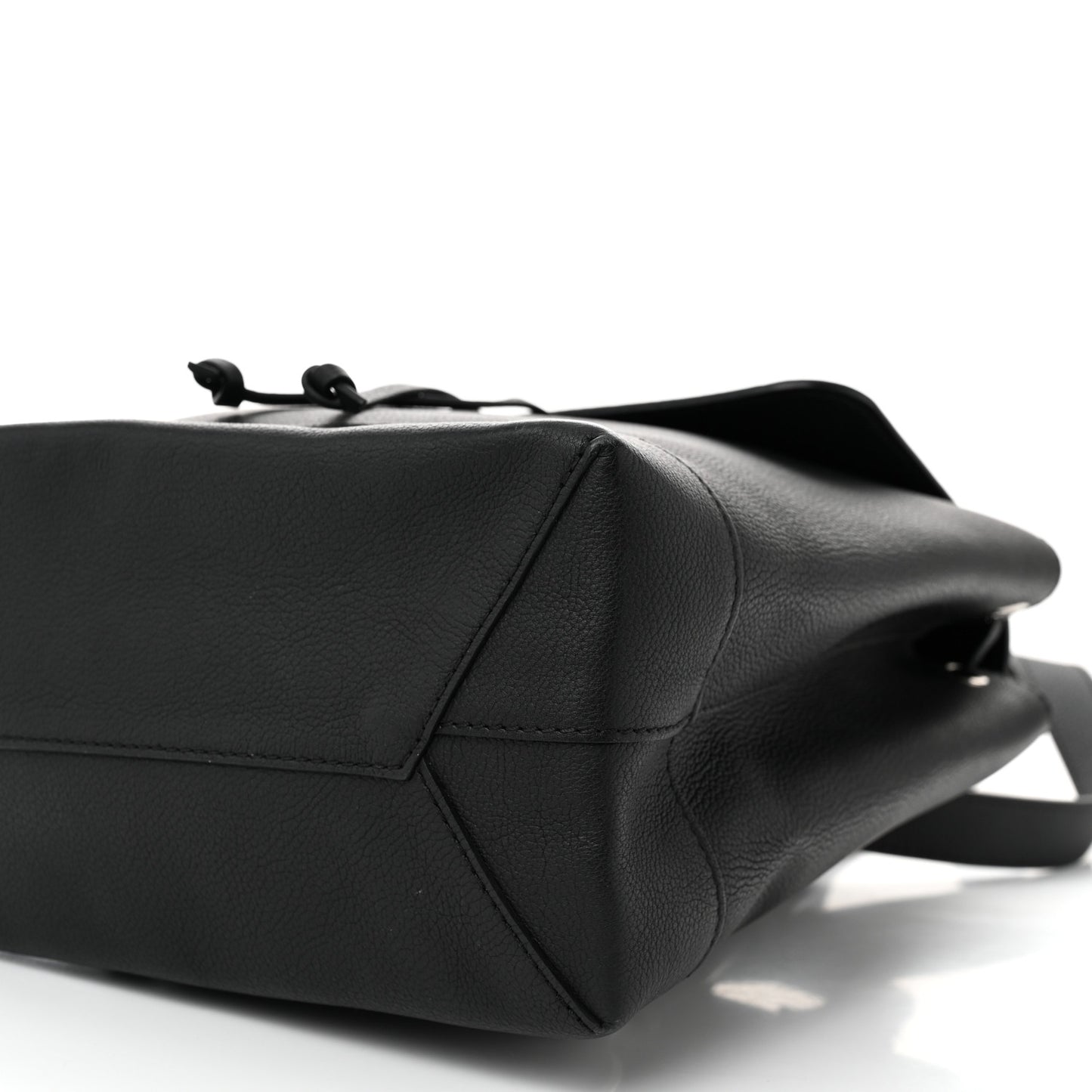 Calfskin Lockme Backpack Black