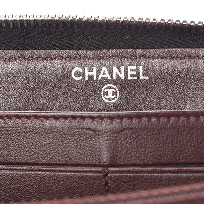 Chanel Caviar Quilted Large Gusset Zip Around Wallet Black 6 of 8