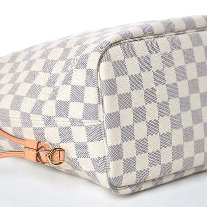 Louis Vuitton Damier Azur Neo Neverfull MM Rose Ballerine 5 of 11