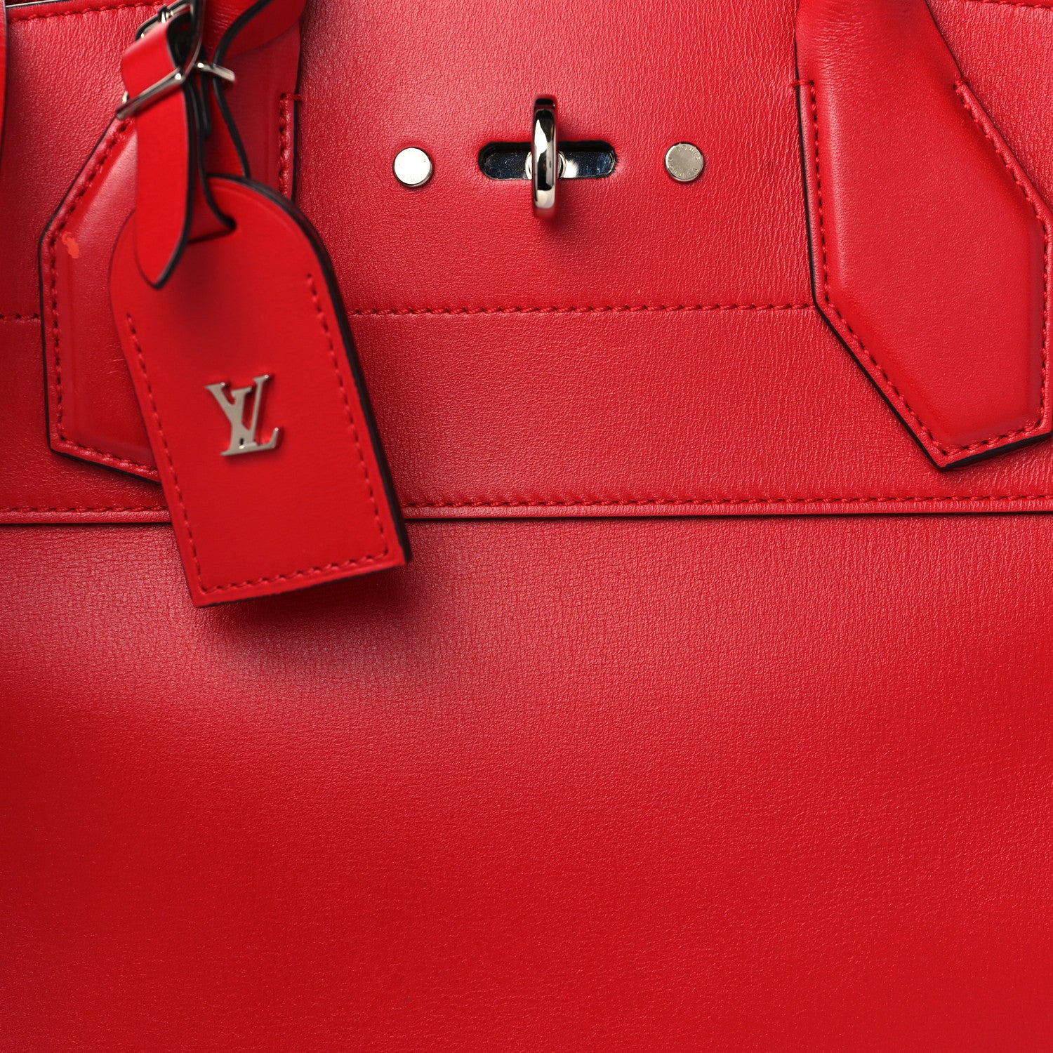 Louis Vuitton Taurillon City Steamer MM Rubis 7 of 10