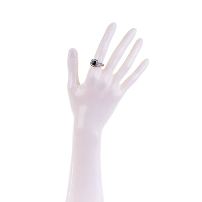 David Yurman Sterling Silver Diamond Black Onyx 7mm Petite Albion Ring 50 5.5 2 of 6