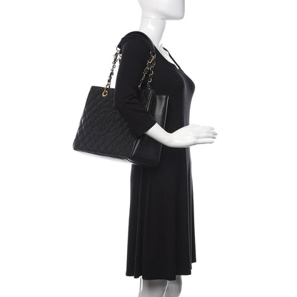 Chanel Caviar Quilted Grand Shopping Tote GST Black 2 of 11