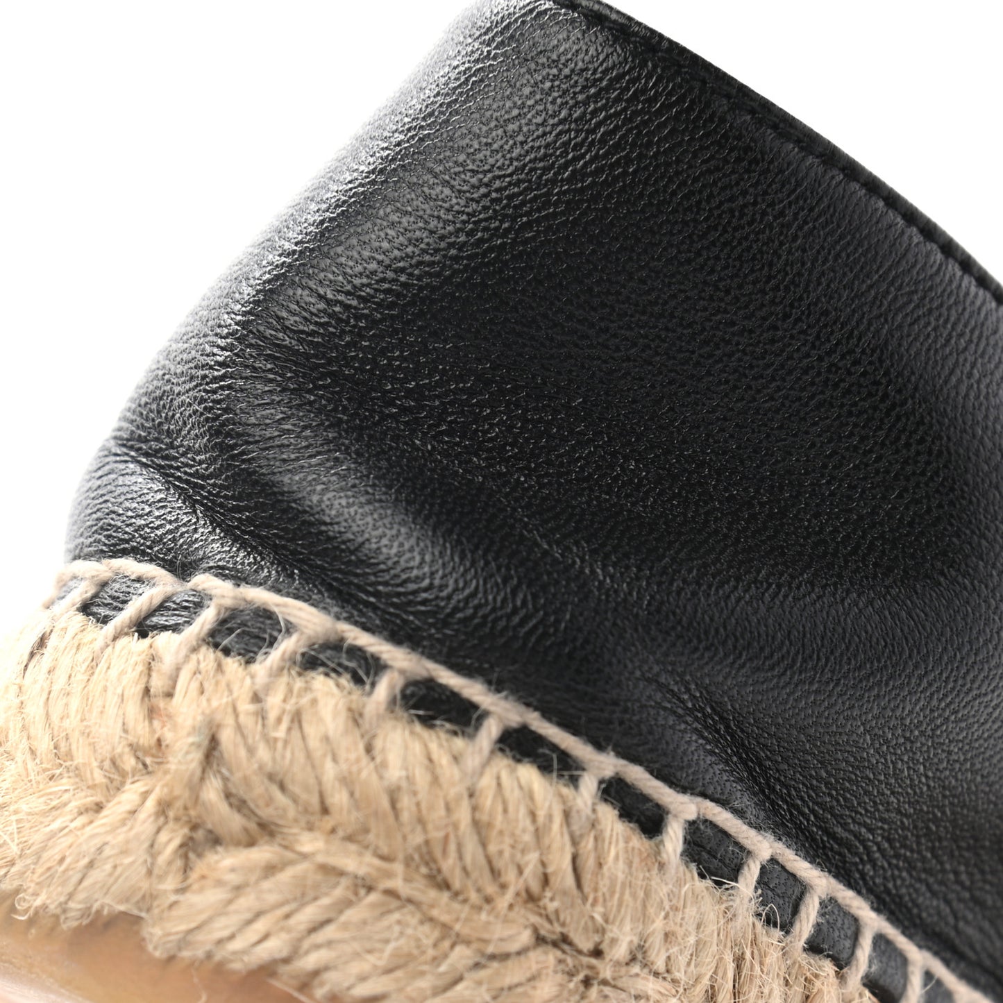 Lambskin CC Espadrilles 37 Black