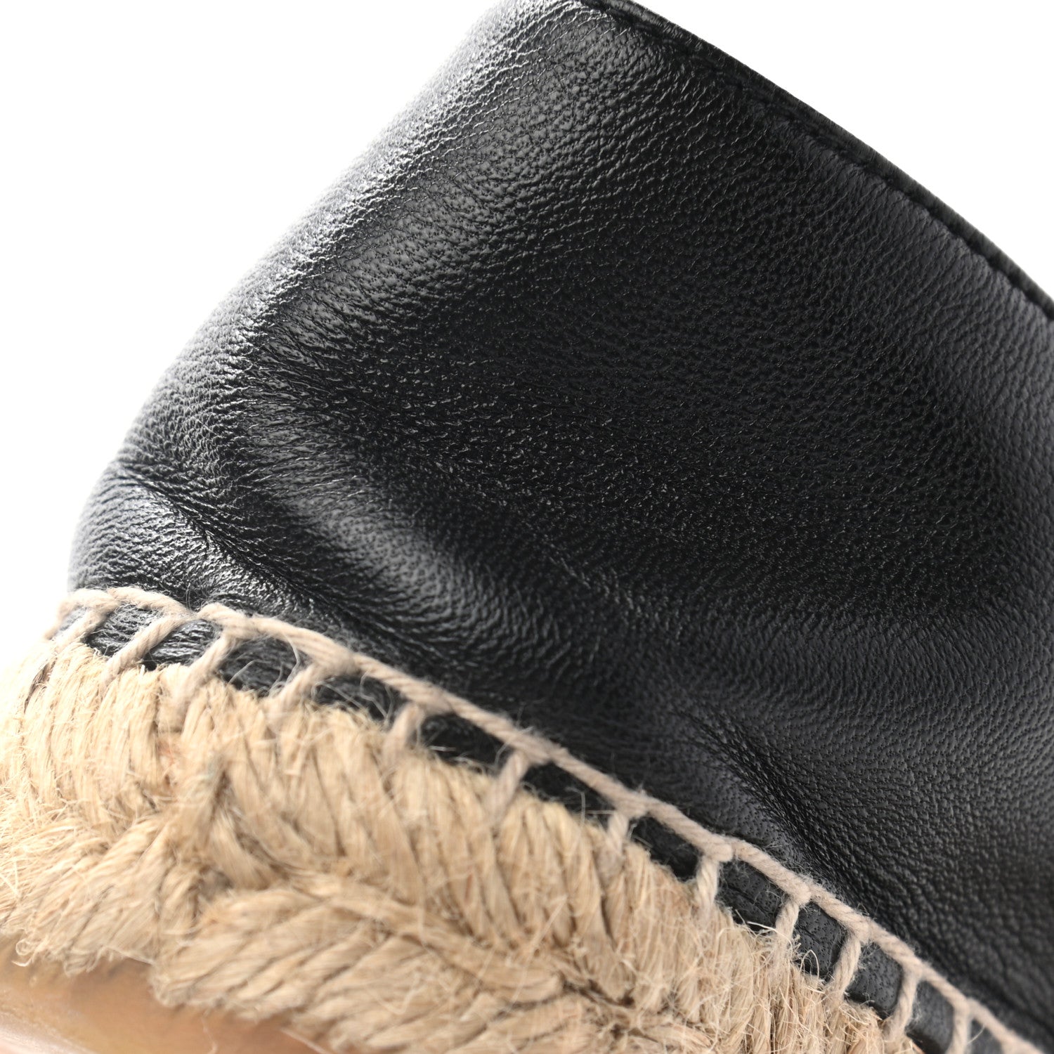 Chanel Lambskin CC Espadrilles 37 Black 8 of 14