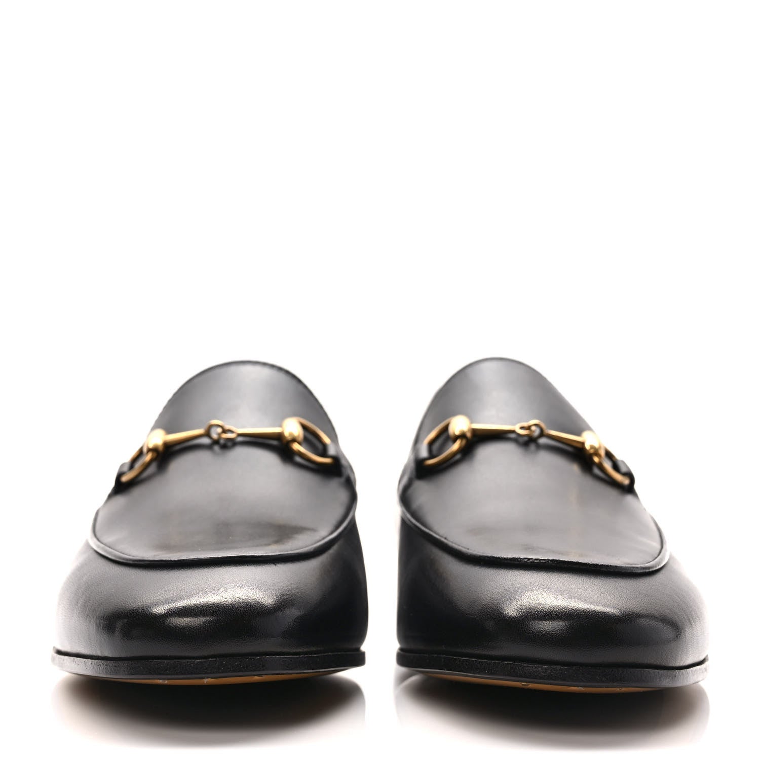 Gucci Calfskin Womens Jordaan Loafers 39 Black 2 of 9