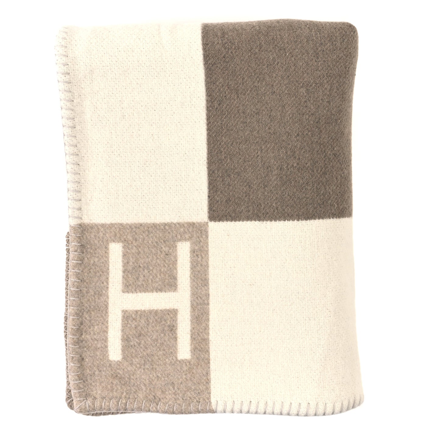 Wool Cashmere Avalon Vibration Blanket Ecru Natural