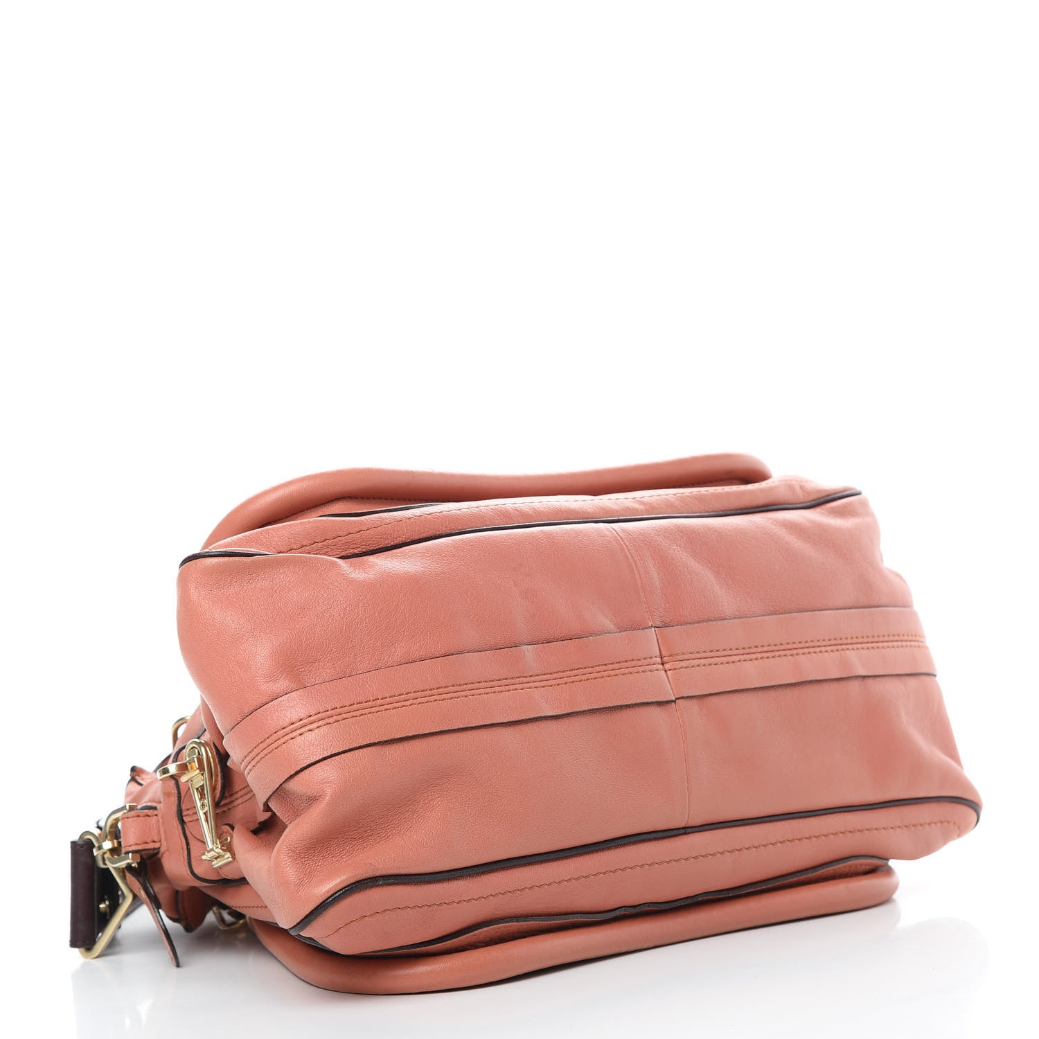 Chloe Calfskin Medium Military Paraty Peach Pink 4 of 17