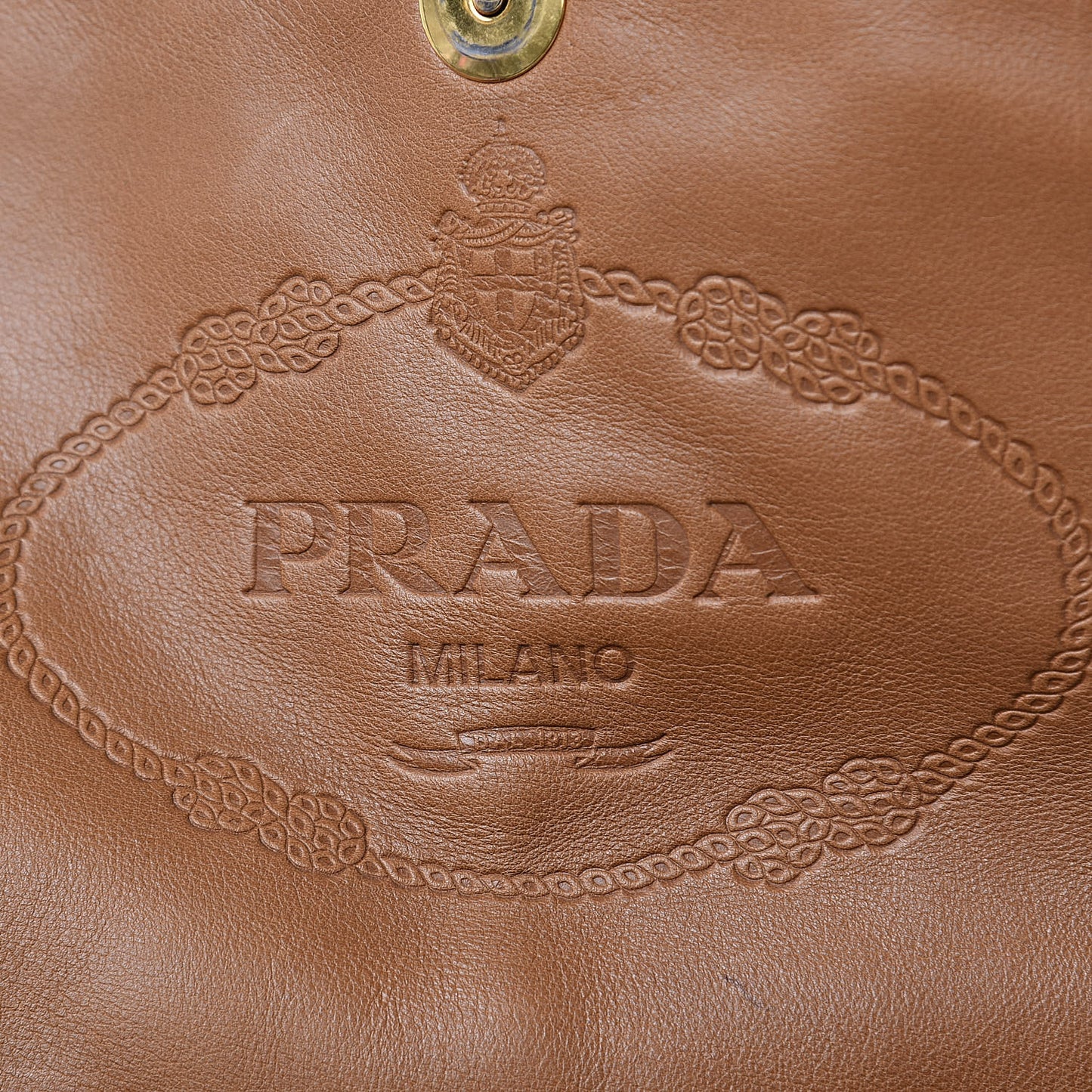Soft Calf Flap Tote Caramel