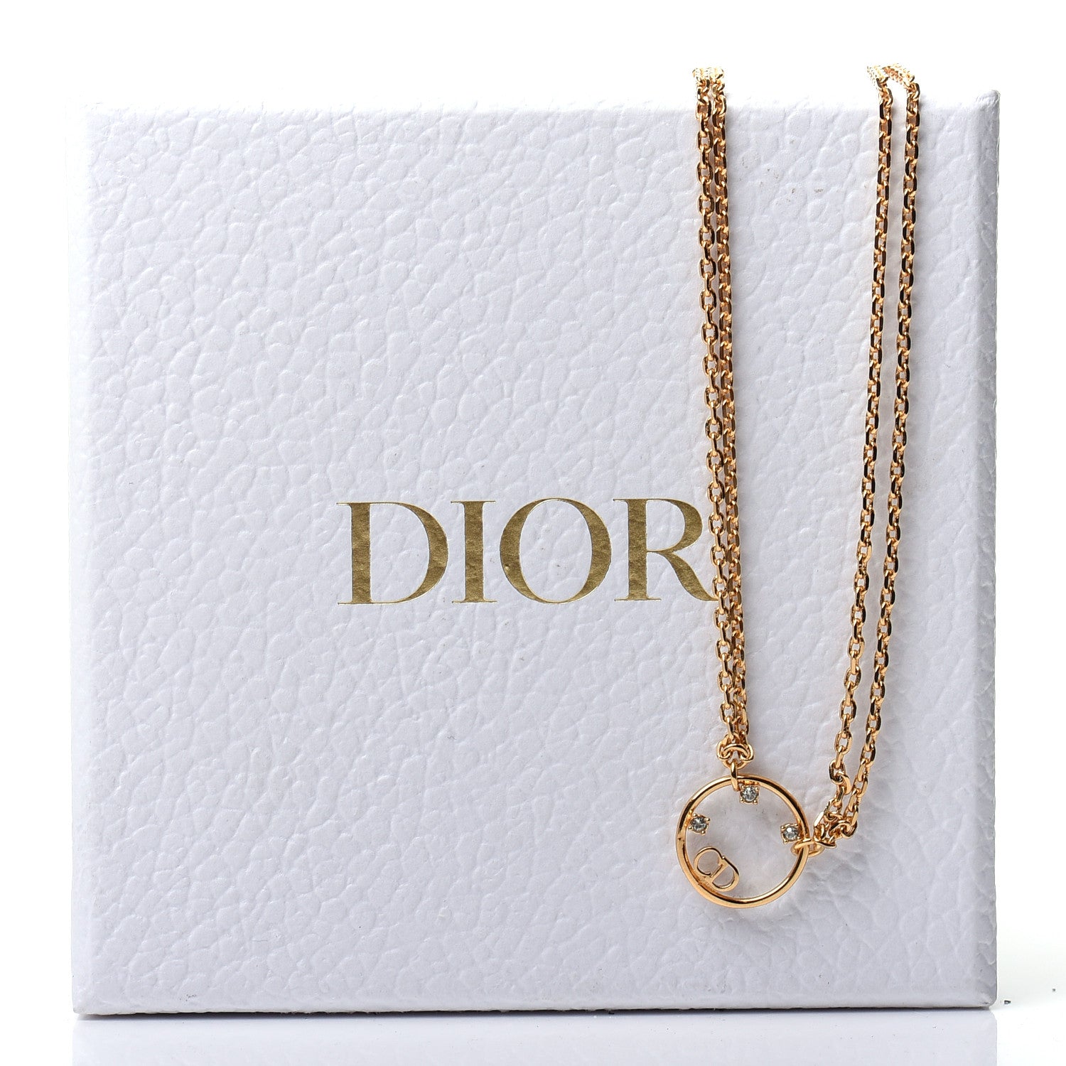 Christian Dior Metal Crystal CD Choker Gold 6 of 6