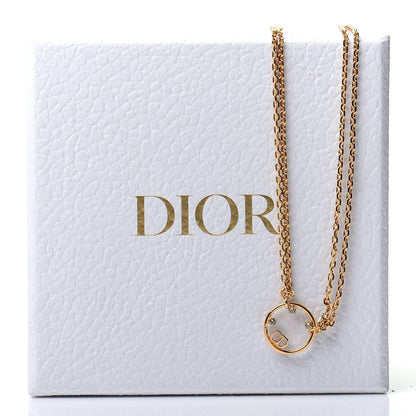 Christian Dior Metal Crystal CD Choker Gold 6 of 6