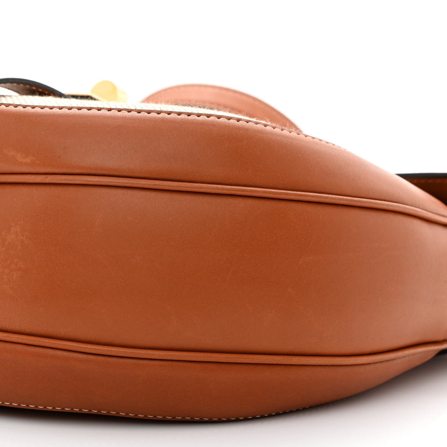 Textile Natural Calfskin Medium Besace 16 Tan