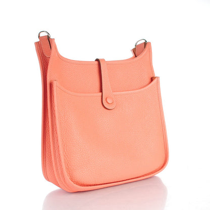 Hermes Taurillon Clemence Evelyne III PM Crevette 3 of 7