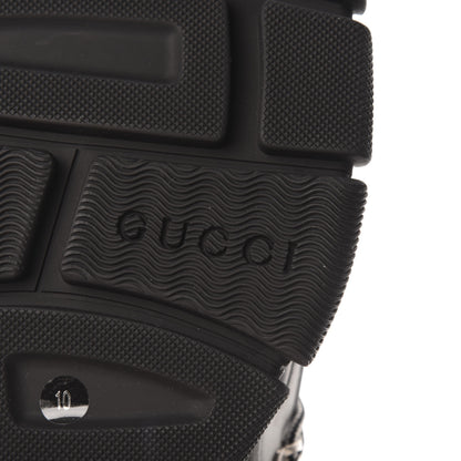 Gucci X SEGA Mesh Technical Canvas Calfskin Reflective Mens Flashtrek Sneakers 10 Silver Black 7 of 7