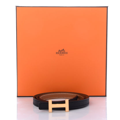 Hermes Swift Epsom 13mm Focus Belt 90 Black Gold 5 of 5