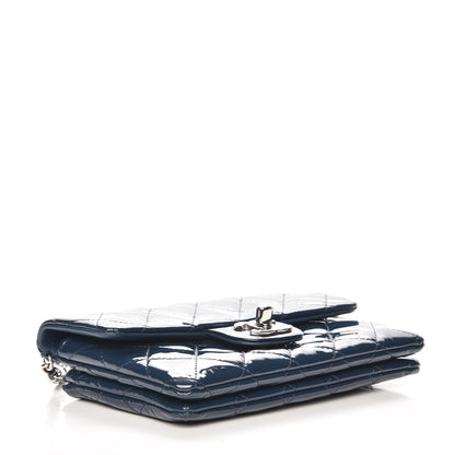 Chanel Patent Calfskin Mini Flap Crossbody Blue 4 of 7