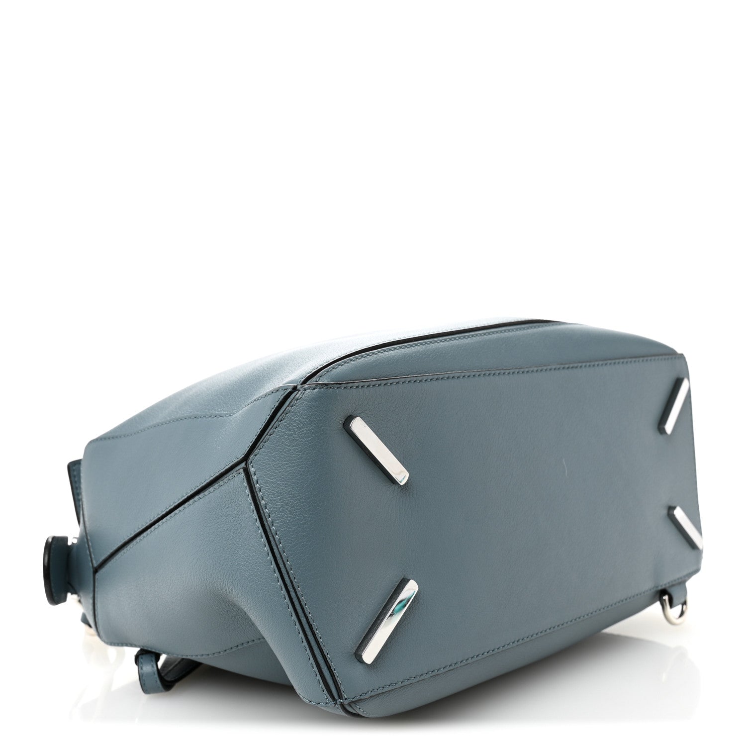 Loewe Calfskin Medium Puzzle Bag Stone Blue 4 of 9