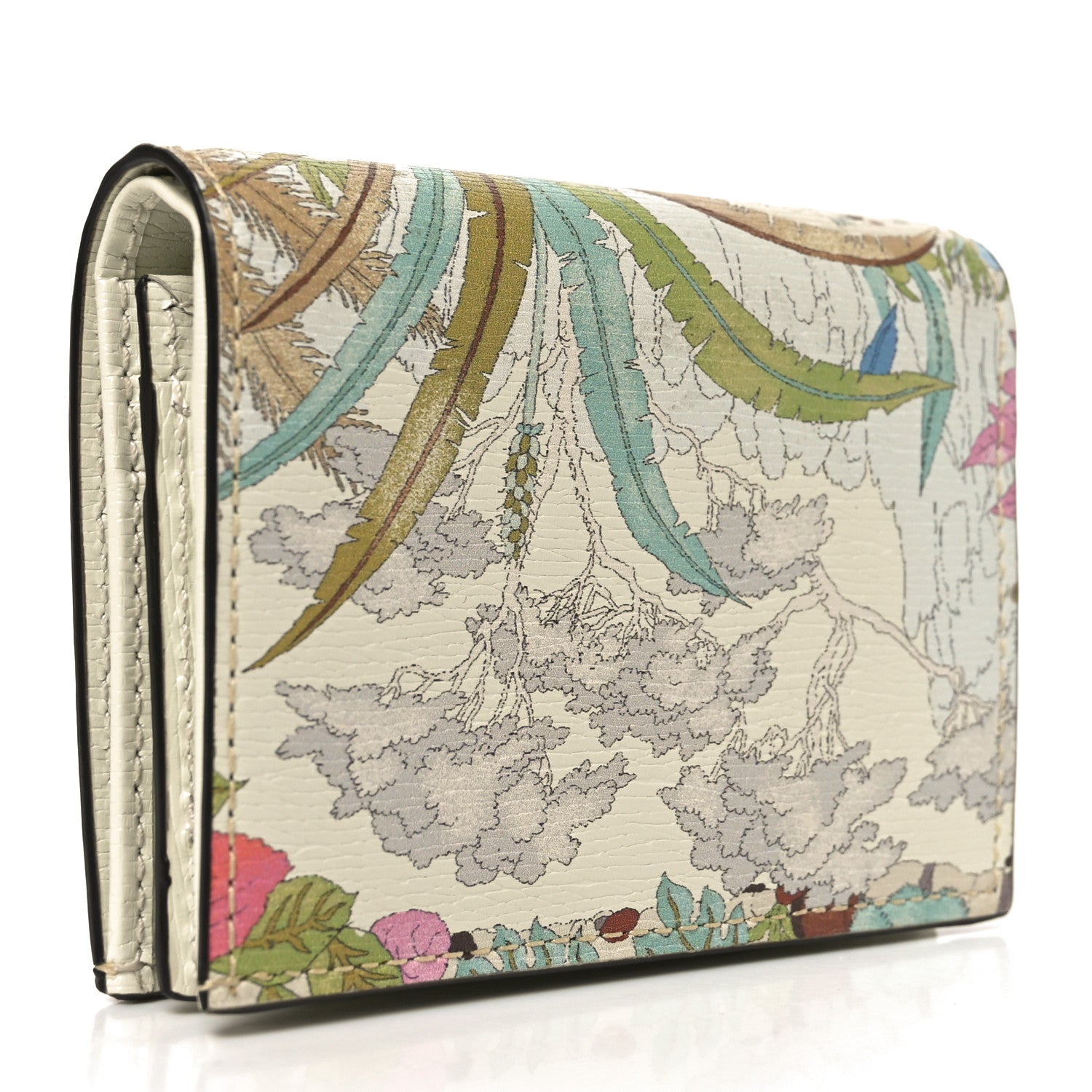 Gucci New Shangai Calfskin Tiger Savanah Horsebit 1955 Card Case