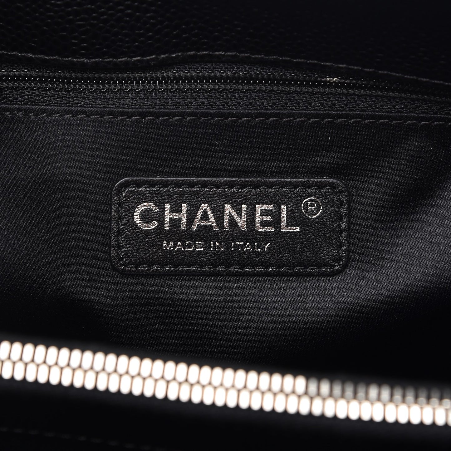 Caviar Quilted Grand Shopping Tote GST Black