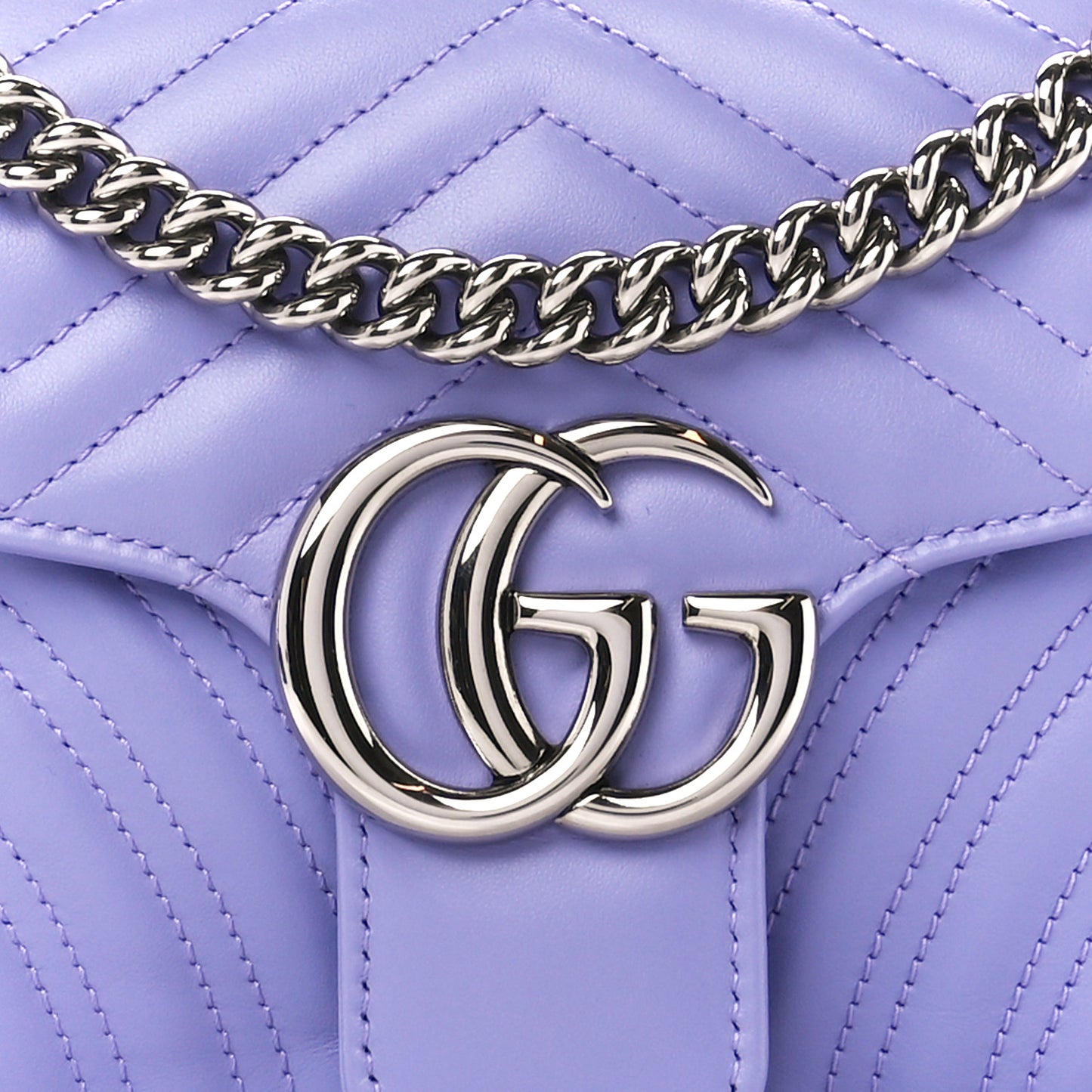 Calfskin Matelasse Small GG Marmont Shoulder Bag Lapis